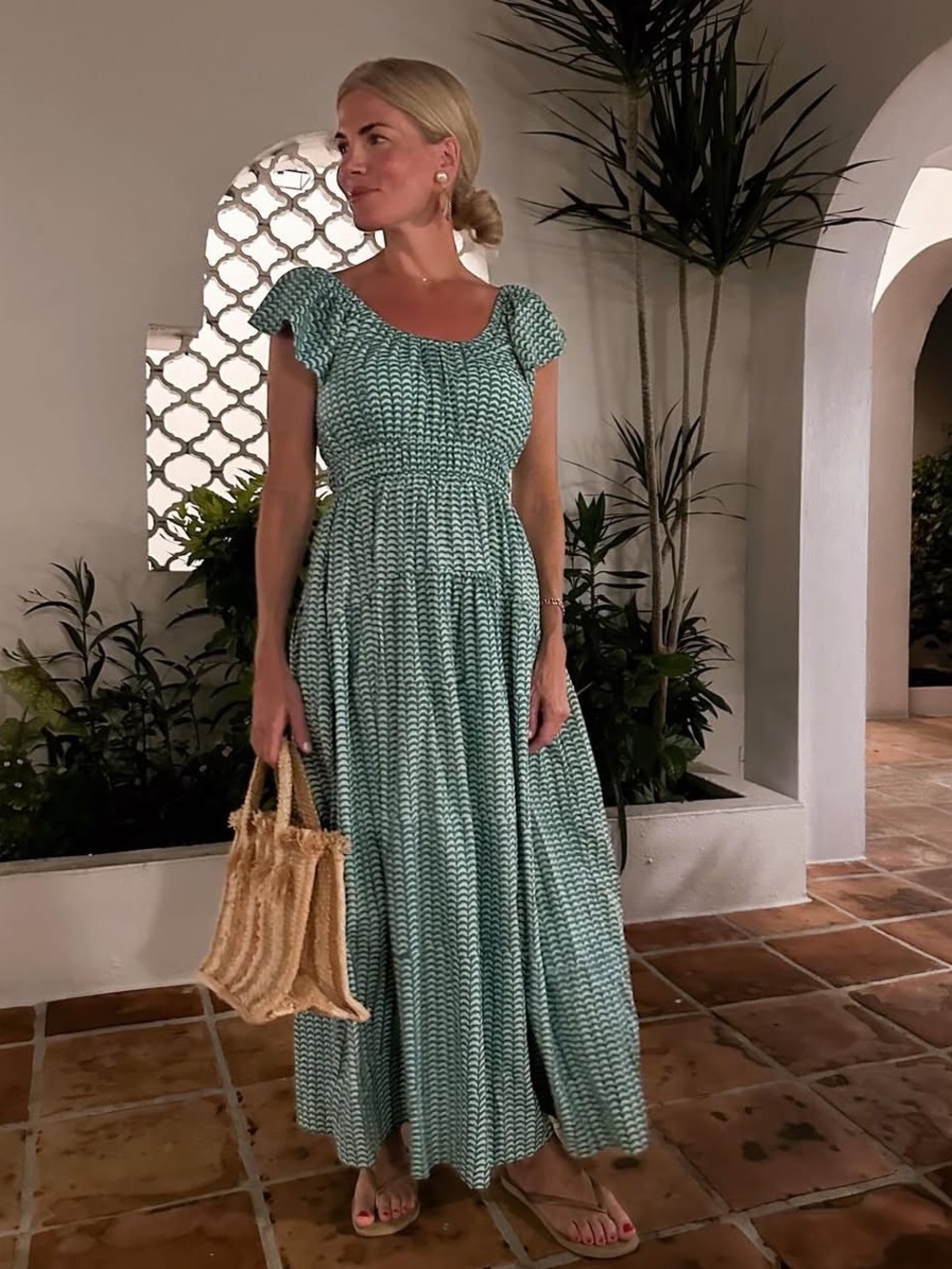 Marea Jane Dress in Scallop Print
